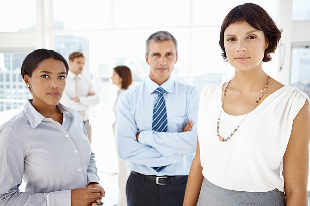 istock Serious multi ethnic business people 184656069