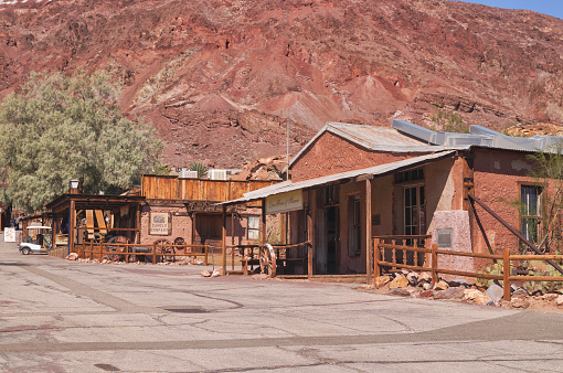 Calico, CA,USA - October 14 2015: a ghost town Calico, abandoned,country park now.