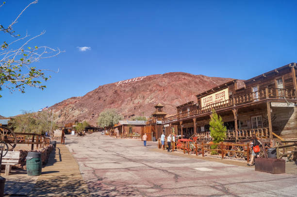 In the ghost town Calico, abandoned,country park now. Calico, CA,USA - October 14 2015: a ghost town Calico, abandoned,country park now. calico ghost town california stock pictures, royalty-free photos & images