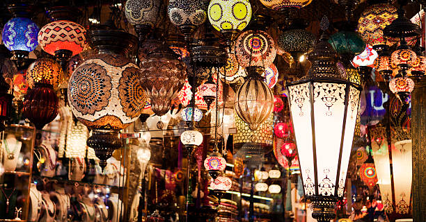 istock Turkish lamps at Grand Bazaar in Istanbul, Turkey 184656234