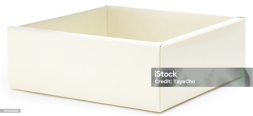 Die braun-beige square Geschenk box - Lizenzfrei Allgemein Stock-Foto