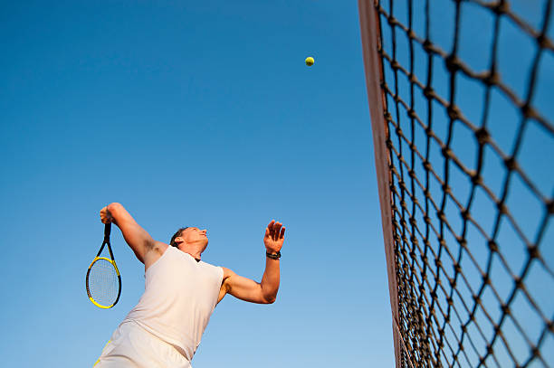 istock Tennis player at smach 184656929
