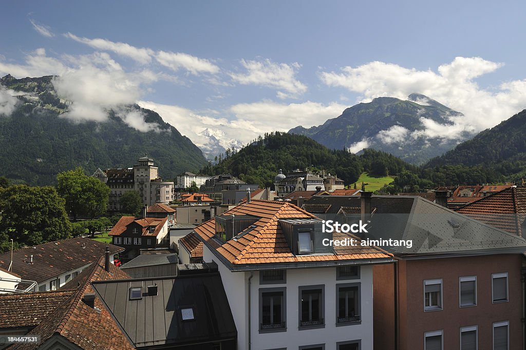 Interlaken na Suíça - Foto de stock de Alpes europeus royalty-free