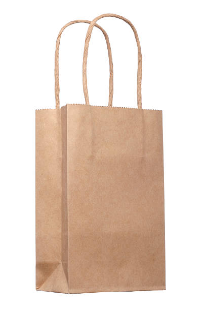 istock Open brown paper shopping bag 184657656