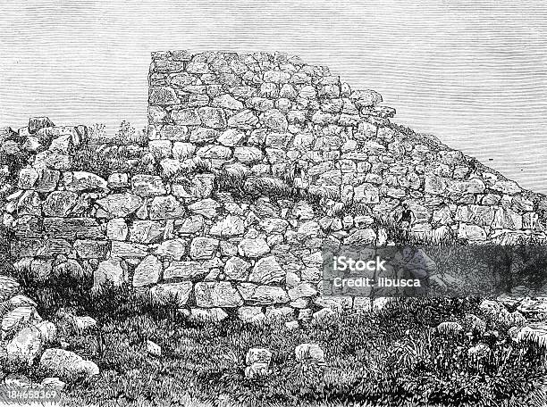 Mycenaes Wall Stock Illustration - Download Image Now - Etruscan, 19th Century Style, Greece