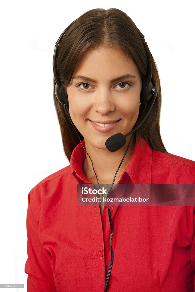 Fille de téléphone - Photo de Opérateur téléphonique libre de droits