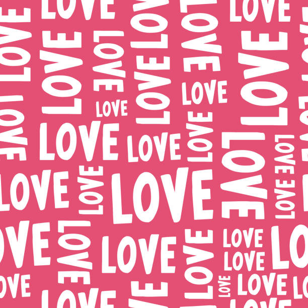 istock Seamless background with the word Love. Background for Valentine's Day, for Wedding. 1846591824