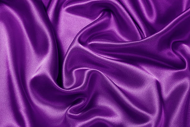 istock Purple satin scrunched together 184659460