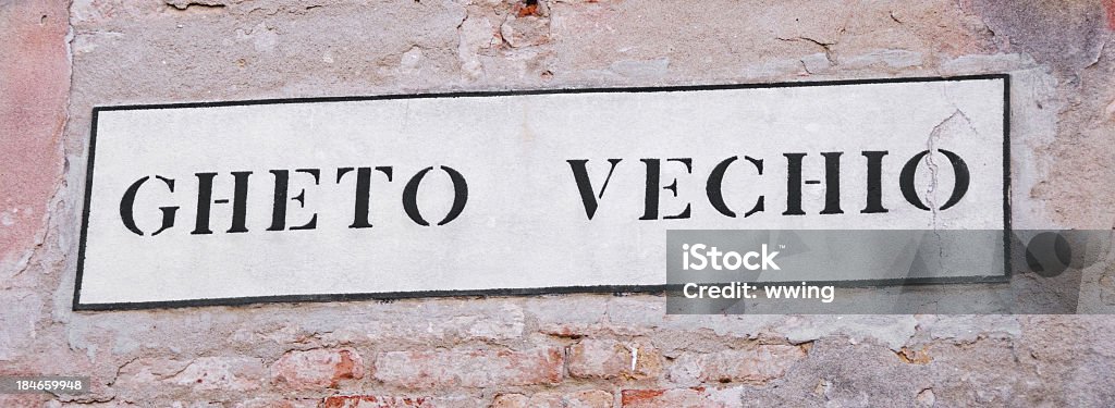 Venecia Ghetto señal - Foto de stock de Conceptos libre de derechos