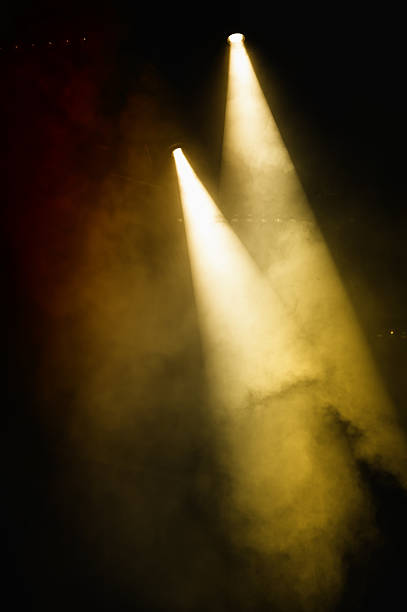 stage lights stock photo