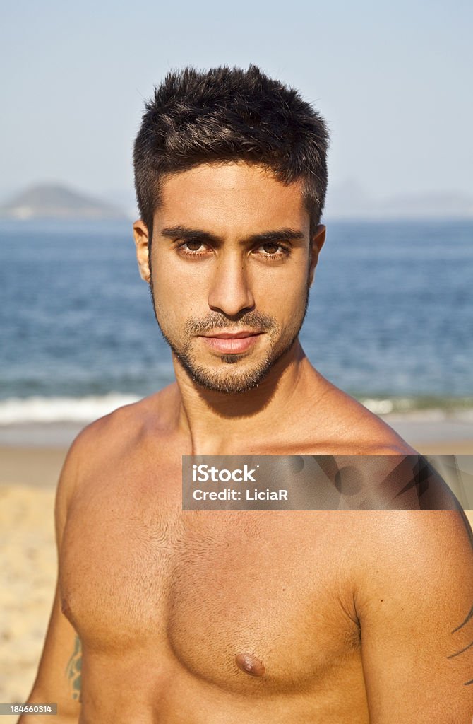 one Portrait of man on the beach.See more images from Minilypse Brazil Adult Stock Photo