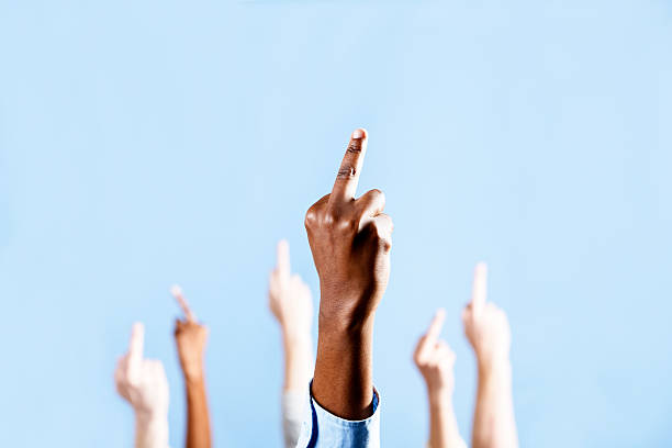 istock Go away! We don't need you! Hands make rude gesture 184660333
