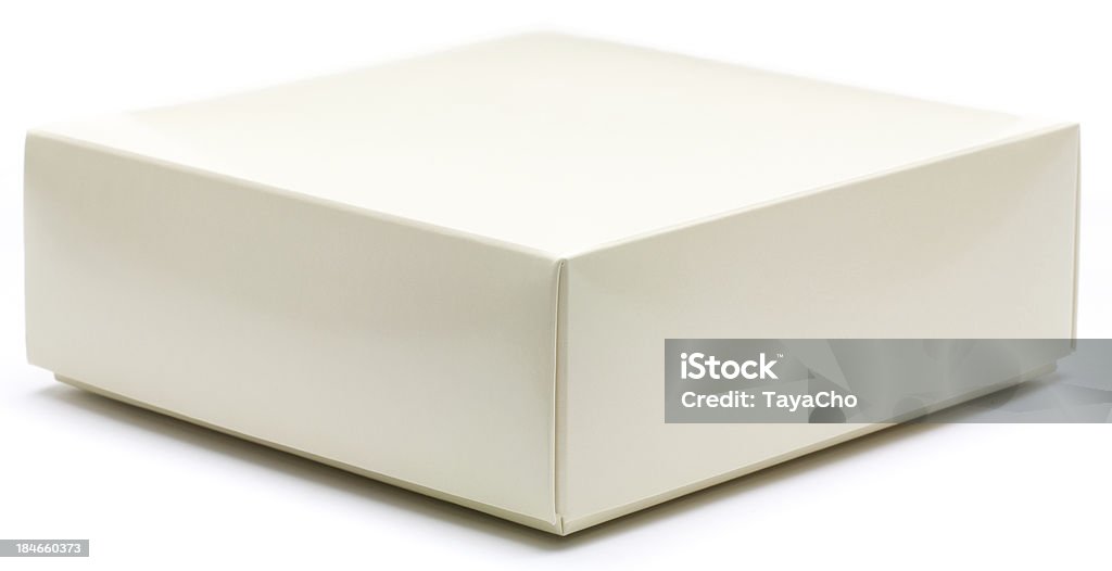 Crema caja de regalo - Foto de stock de Beige libre de derechos