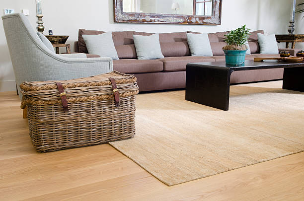 istock Living room showing a wicker basket 184660404
