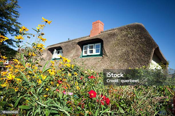 Cottage Mit Strohdach Stroh Auf Dem Dach Stockfoto und mehr Bilder von Insel Amrum - Insel Amrum, Agrarbetrieb, Außenaufnahme von Gebäuden