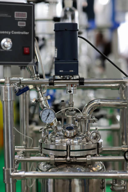 istock stainless steel jacketed lab mixing reactor 1846606386