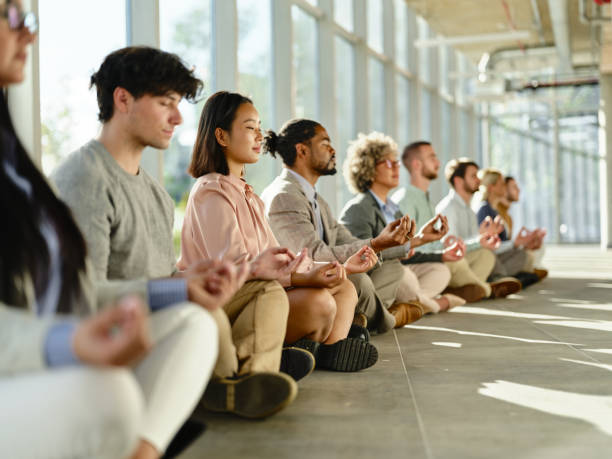 Yoga relaxation exercises in the office!