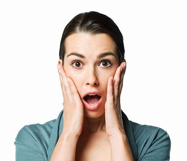 istock Woman Showing Shock - Isolated 184660756