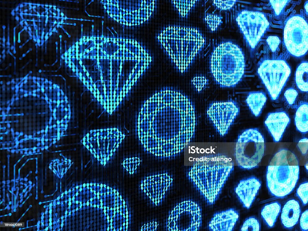Diamond Computer Stock Photo