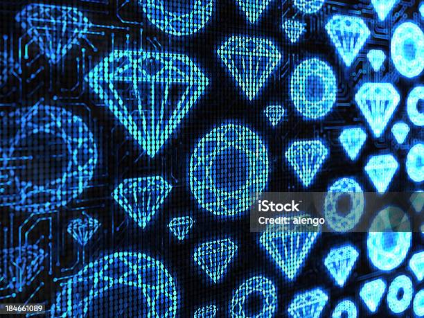 Diamond Stock Photo - Download Image Now - Computer, Diamond - Gemstone, Sapphire