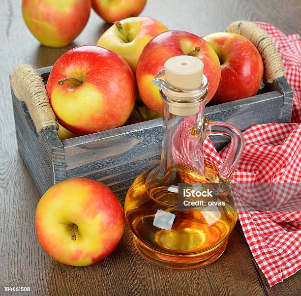 Apple Cider Vinegar Stock Photo - Download Image Now - Apple - Fruit, Bottle, Box - Container