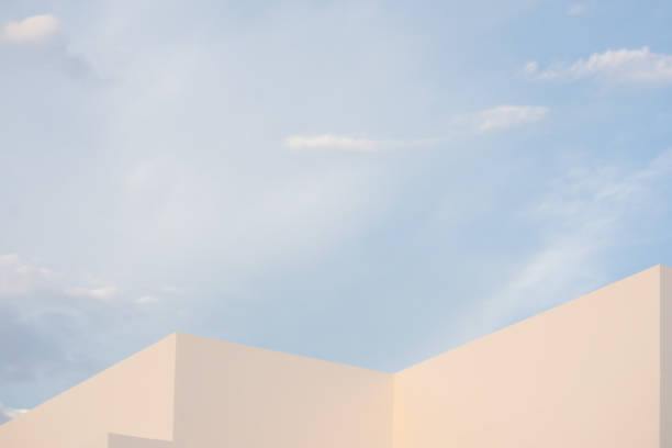 istock architecture and landscape concept with white building with clear sky background 1846631011