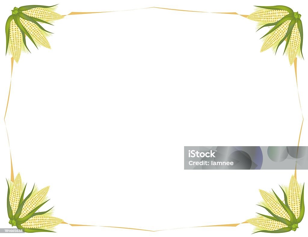 Nueva Sweet orejas de Corns fondo amarillo claro - Ilustración de stock de Agricultura libre de derechos