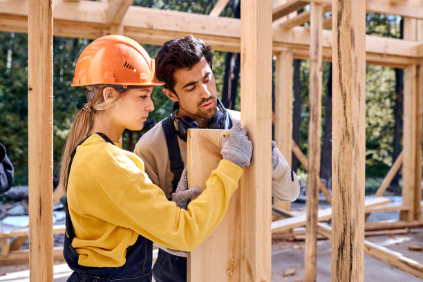istock Hardworking Contractors Carpenters Workers in Construction Zone. Industrial Theme. 1846659724