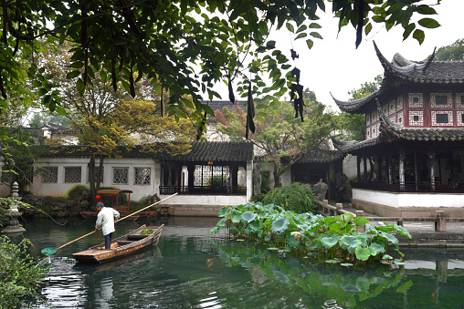 Chinese-style antique court in Suzhou,Jiangsu province of China