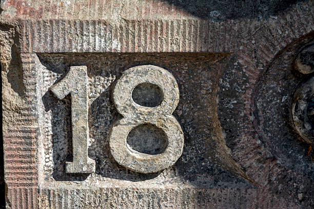 Numbers carved into Sandstone 18