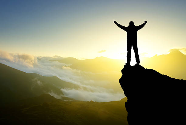 istock Silhouette of a winner 184668680