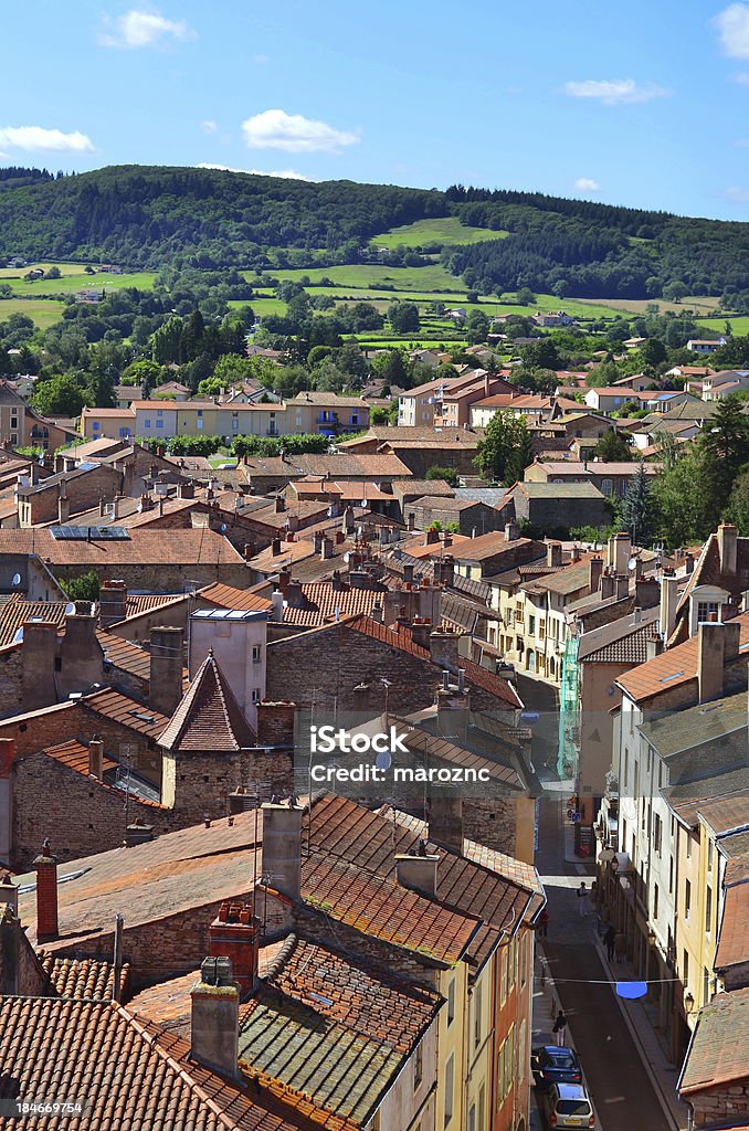 Vue aérienne de la ville de Cluny en France, Bordeaux - Photo de France libre de droits