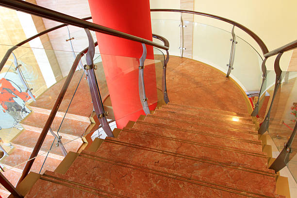 istock city indoor glass rotary stairs 184671059