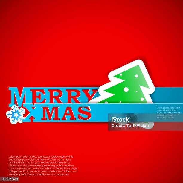 Merry Xmas Strips Card Vector Eps10 Illustration Stock Illustration - Download Image Now - Celebration, Christmas, Christmas Decoration