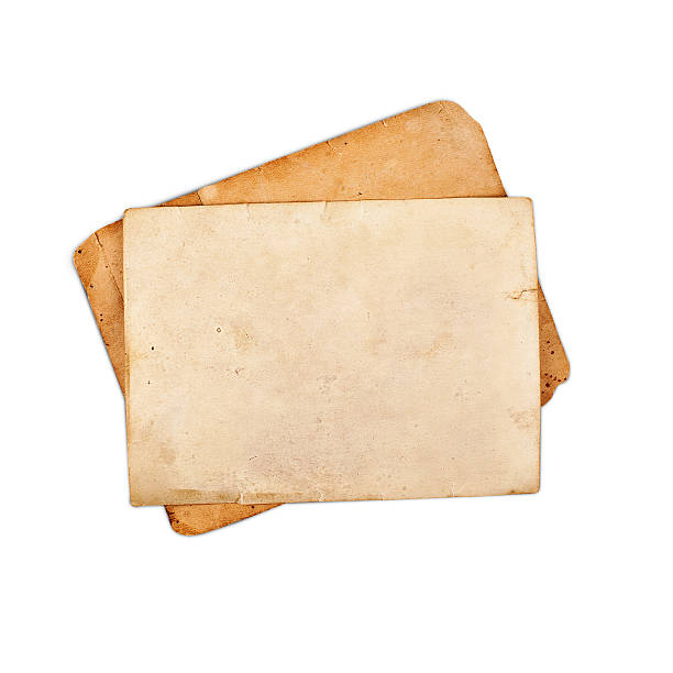 istock Blank vintage photo paper isolated on white background 184672170