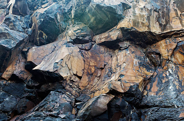 istock Background wall of rock stones 184672262
