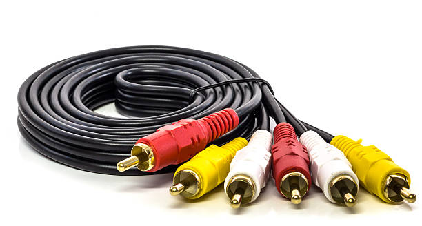 istock audio video cable RCA to 3.5mm jack 184674045