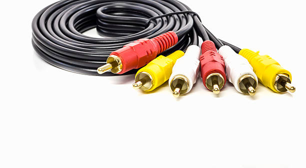 istock audio video cable RCA to 3.5mm jack 184674067