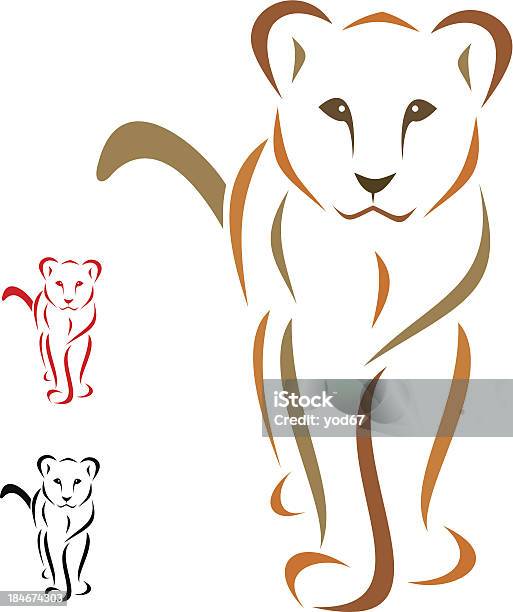 Female Lion Stock Illustration - Download Image Now - Africa, Animal, Animal Mane