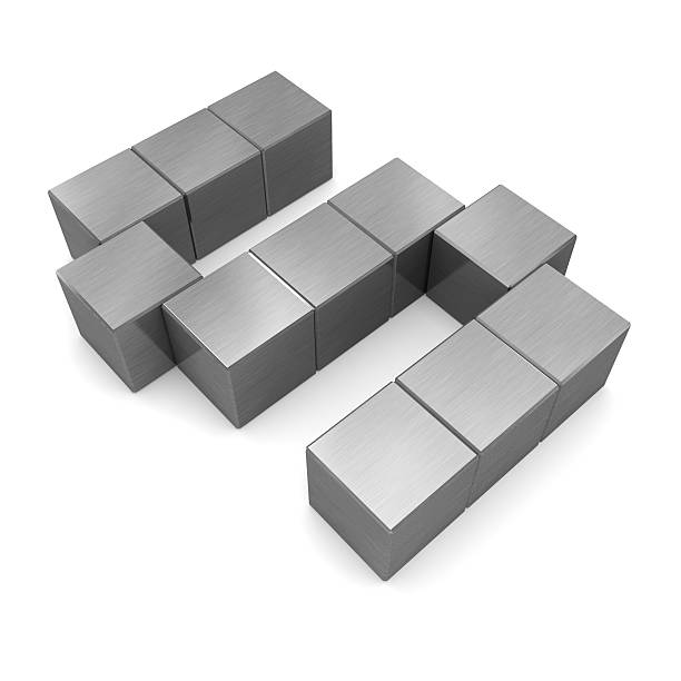 istock letter S cubic metal 184674445