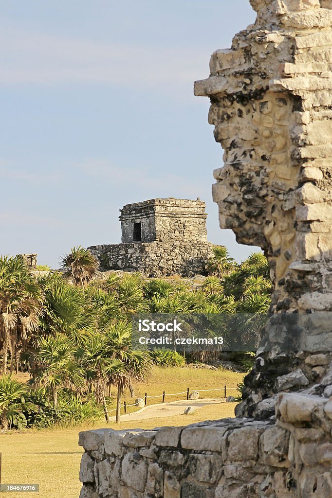 Mayan ruins in Tulum, Mexico Yucatan Stock Photo