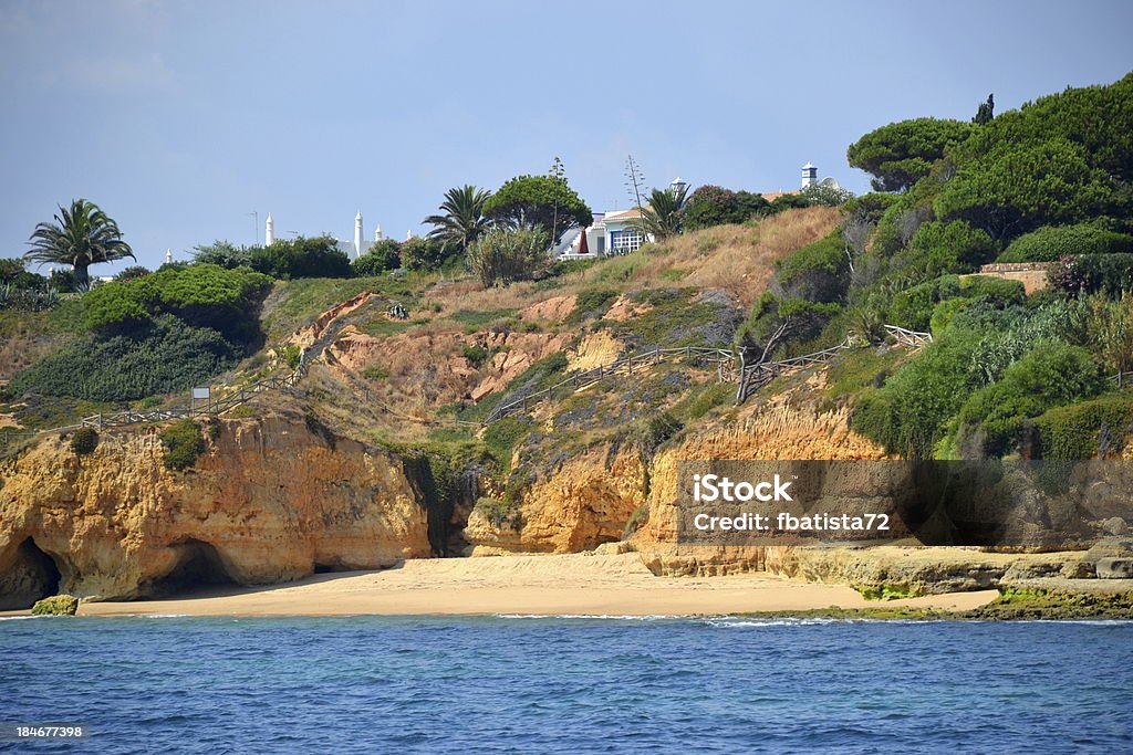 Beach Maria Luisa Beach Maria Luisa, Albufeira, Algarve, Portugal Summer Albufeira Stock Photo