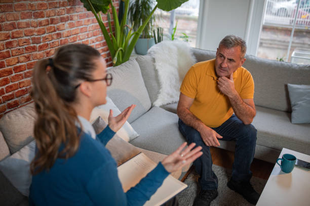 istock Psychotherapy, talking to a psychiatrist 1846781476