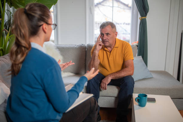 istock Psychotherapy, talking to a psychiatrist 1846784485