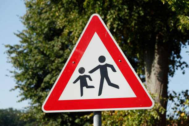 istock Traffic sign for children, danger sign, Germany 1846791526