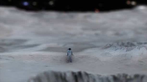 istock Brave Astronaut On The Moon 1846805619