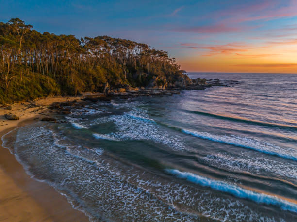 istock Sunrise at the seaside with high clouds 1846806347