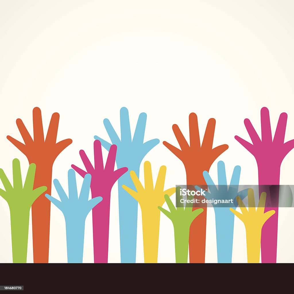 Editable Hand Background Hand Background Stock Illustration - Download Image Now - Hand Fan ...