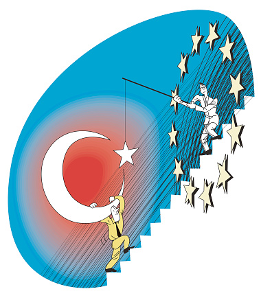 Vector The European Union Throws Fishing Hooks at Turkey