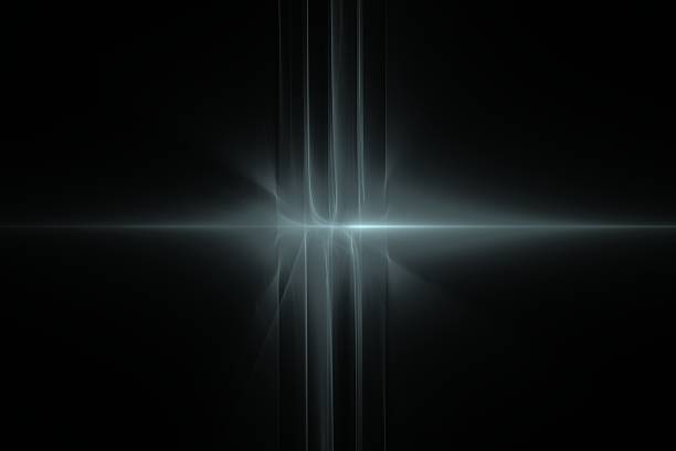 istock Horizontal fractal on the black background 184682483